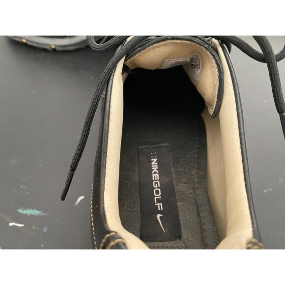 Nike Men's Size 7 Black Zoom Air Sneaker Bicycle Toe Golf Shoes - Picture 4 of 11